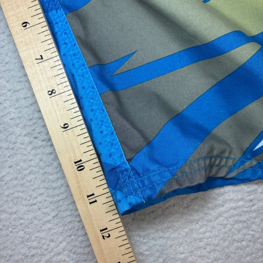 Alpinestars Board Short Men 30x12 Blue Yellow Performer Surf Moto Swim Trunk Y2K